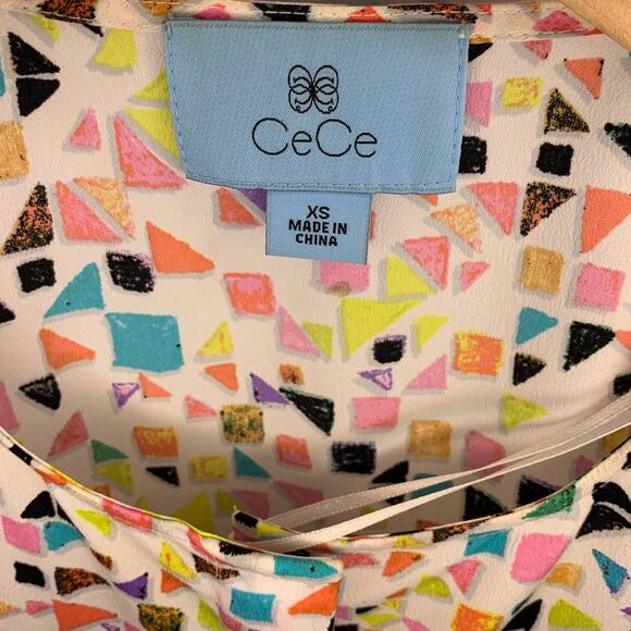 Cece Geometric High Low Dress - Picture 3 of 5